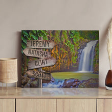 Load image into Gallery viewer, Waterfall Family Names Sign