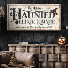 Load image into Gallery viewer, The Haunted Elixir Lounge Halloween Sign II