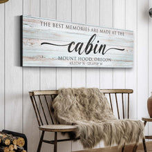 Load image into Gallery viewer, Best Memories Are Made At The Cabin Sign II