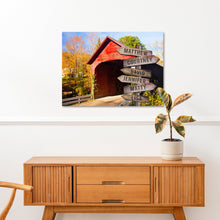 Load image into Gallery viewer, Cabin Woods Family Names Sign