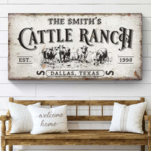 Load image into Gallery viewer, Branded Cattle Ranch Sign