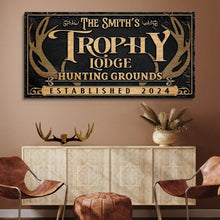 Load image into Gallery viewer, Personalized Family Antler Sign III
