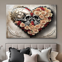 Load image into Gallery viewer, Skull and Flowers Wall Art VII