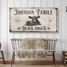 Load image into Gallery viewer, Black Angus Cattle Sign