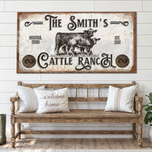 Load image into Gallery viewer, Branded Cattle Ranch Sign IV