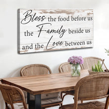 Load image into Gallery viewer, Bless The Food, Family, And Love Sign V
