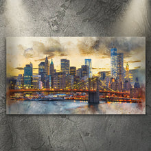 Load image into Gallery viewer, New York City Night View Canvas Wall Art