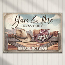Load image into Gallery viewer, Cowboy Themed We Got This Couple Sign