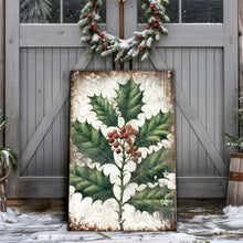 Load image into Gallery viewer, Christmas Holly Wall Art