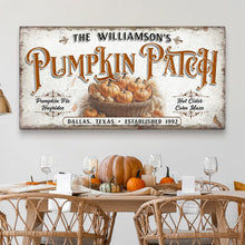 Load image into Gallery viewer, Personalized Pumpkin Patch Sign II