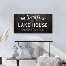 Load image into Gallery viewer, Rustic Family Lake House Sign