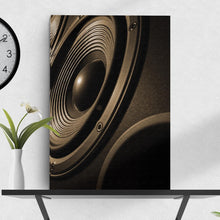 Load image into Gallery viewer, Music Equipment Speakers Sepia Canvas Wall Art