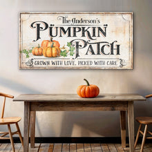 Load image into Gallery viewer, Personalized Pumpkin Patch Sign III