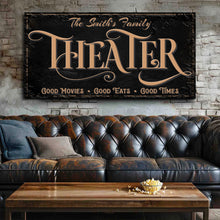 Load image into Gallery viewer, Personalized Theater Sign VI