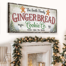 Load image into Gallery viewer, Family Gingerbread Bakery Christmas Sign III