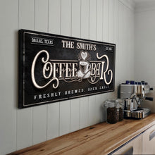 Load image into Gallery viewer, Personalized Coffee Bar Sign