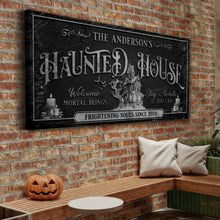 Load image into Gallery viewer, Personalized Haunted House Sign