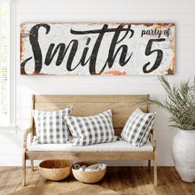 Load image into Gallery viewer, Personalized Party of Family Sign II