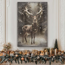 Load image into Gallery viewer, Vintage Winter Deer Christmas Wall Art