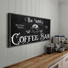 Load image into Gallery viewer, Personalized Coffee Bar Sign VI