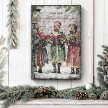 Load image into Gallery viewer, Vintage Christmas Carolers Wall Art II