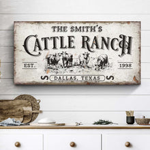 Load image into Gallery viewer, Branded Cattle Ranch Sign