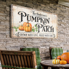 Load image into Gallery viewer, Personalized Pumpkin Patch Sign III