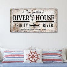 Load image into Gallery viewer, Personalized River House Sign II