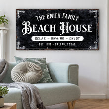 Load image into Gallery viewer, Beach House Personalized Sign III