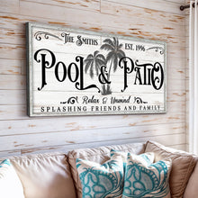 Load image into Gallery viewer, Personalized Pool &amp; Patio Sign VI