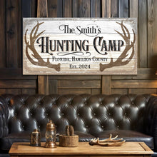Load image into Gallery viewer, Hunting Camp Family Sign