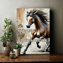 Load image into Gallery viewer, Be Strong And Courageous Faith Sign V
