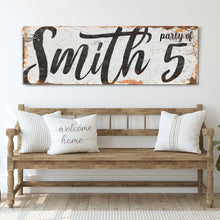 Load image into Gallery viewer, Personalized Party of Family Sign II