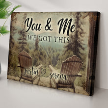 Load image into Gallery viewer, Cabin Forest Themed We Got This Couple Sign