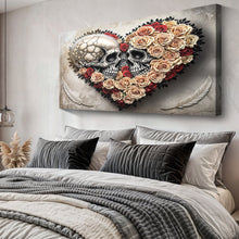 Load image into Gallery viewer, Skull and Flowers Wall Art VII