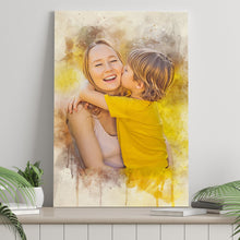 Load image into Gallery viewer, Mother's Day Watercolor Sign Mother and Child