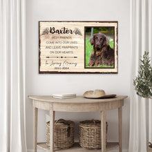 Load image into Gallery viewer, Pet Memorial Sign Best Friend In Paw Prints
