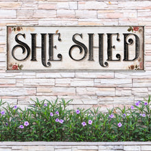 Load image into Gallery viewer, Personalized She Shed Sign XV
