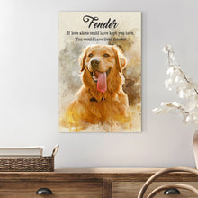 Load image into Gallery viewer, Pet Memorial Watercolor Portrait Sign