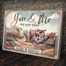 Load image into Gallery viewer, Cowboy Themed We Got This Couple Sign