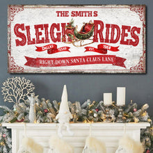 Load image into Gallery viewer, Sleigh Rides Christmas Sign IV