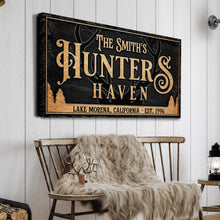 Load image into Gallery viewer, Personalized Hunters Haven Family Sign