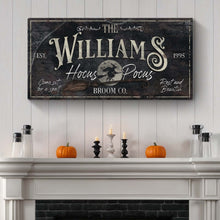 Load image into Gallery viewer, Personalized Hocus Pocus Halloween Sign II
