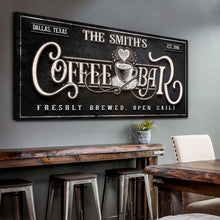 Load image into Gallery viewer, Personalized Coffee Bar Sign