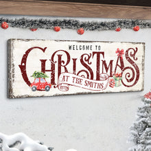 Load image into Gallery viewer, Family Welcome To Christmas Sign II
