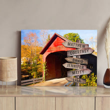 Load image into Gallery viewer, Cabin Woods Family Names Sign