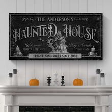 Load image into Gallery viewer, Personalized Haunted House Sign