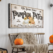 Load image into Gallery viewer, Personalized Pumpkin Patch Sign V