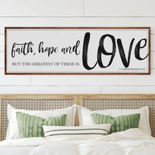 Load image into Gallery viewer, Faith Hope And Love 1 Corinthians 13:13 Faith Sign II
