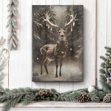 Load image into Gallery viewer, Vintage Winter Deer Christmas Wall Art